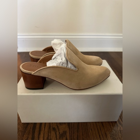 Thelma Ava nude suede mules. NWT. Size 37 - Picture 3 of 5